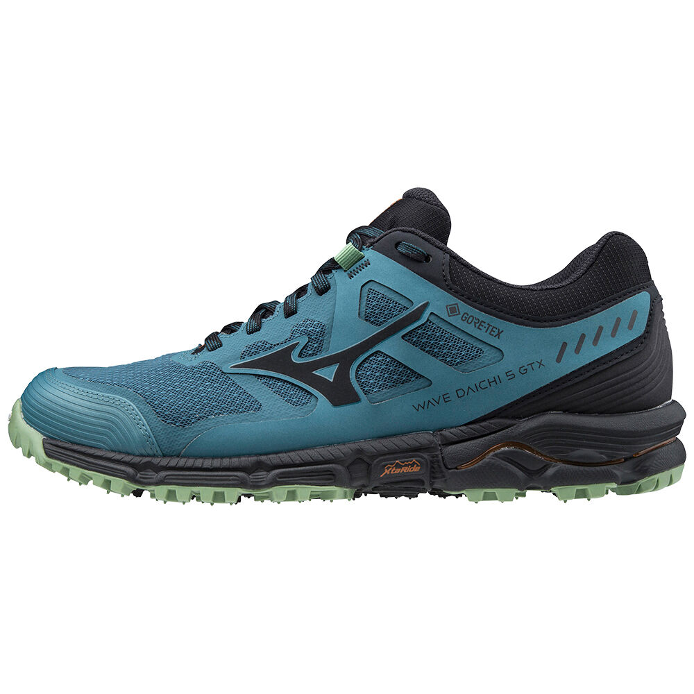 Scarpe Da Trail Running Mizuno Wave Daichi 5 GTX Uomo - Blu/Verdi - 25138-SUZI